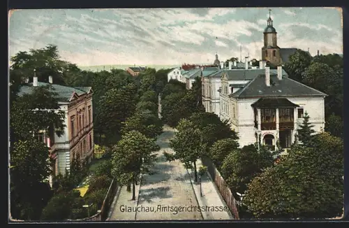 AK Glauchau, Blick in die Amtsgerichtsstrasse