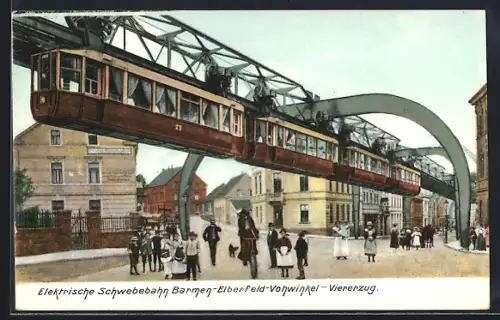 AK Vohwinkel, Viererzug der elektrischen Schwebebahn
