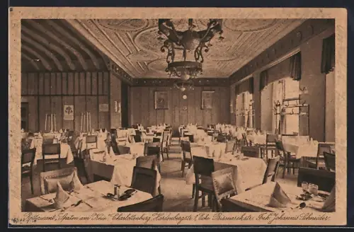 AK Berlin-Charlottenburg, Restaurant Spaten am Knie, Hardenbergstr. 1 Ecke Bismarckstrasse, Innenansicht