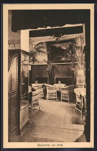 AK Berlin-Niederschöneweide, Conditorei und Café Otto Gerczembeck, Berlinerstrasse 22, Innenansicht