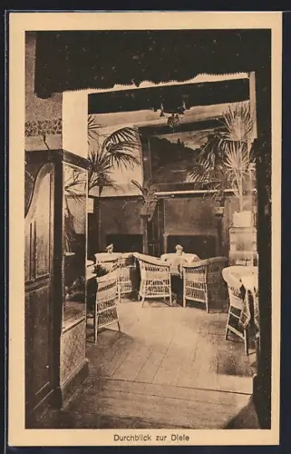 AK Berlin-Niederschöneweide, Conditorei und Café Otto Gerczembeck, Berlinerstrasse 22, Innenansicht