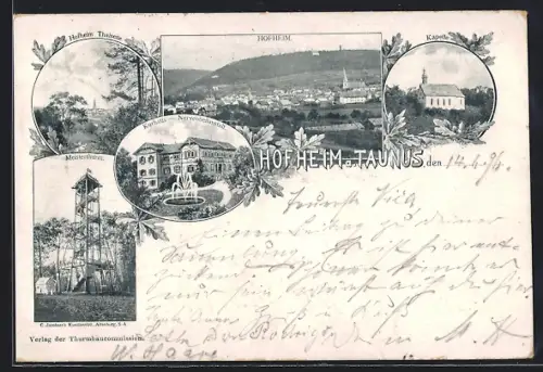 AK Hofheim a. Taunus, Kurhaus und Nervenheilanstalt, Meisterthurm