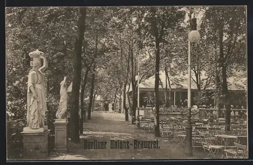 AK Berlin-Kreuzberg, Gasthaus Berliner Unions-Brauerei Hasenheide