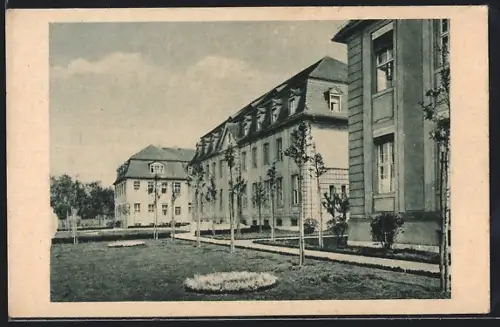 AK Berlin-Charlottenburg, Kaiserin Auguste Victoria-Haus, Blick auf die Anstalt von der Frankstrasse aus