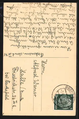 AK Bockenem a. H., Markt mit Kirche, Strassenpartie