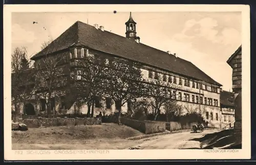 AK Grossenbehringen, Schloss mit Strassenpartie