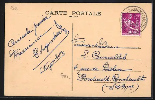 AK Romagne-sous-Montfaucon, Vue générale