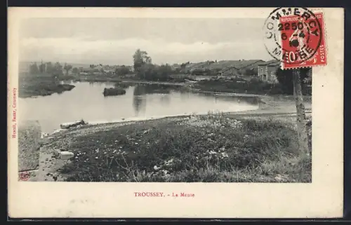 AK Troussey /Meuse, Vue des berges rurales