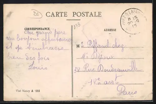 AK Void /Meuse, Monument Cugnot