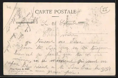 AK Vignot /Meuse, Rue principale avec maisons alignées