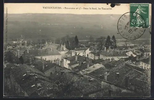 AK Vaucouleurs, Panorama n° 3, Dans le fond, les Tanneries