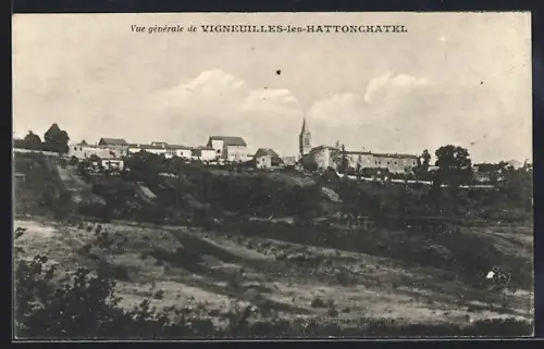 AK Vigneulles-lès-Hattonchâtel, Vue générale du village et paysage environnant