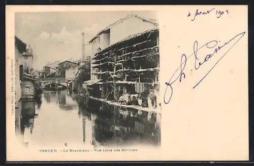 AK Verdun, Le Brascheuil, Vue prise des Moulins