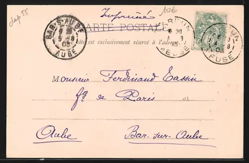 AK Verdun, Le Brascheuil, Vue prise des Moulins