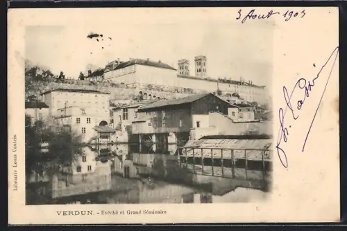 AK Verdun, Évêché et Grand Séminaire avec vue sur la rivière