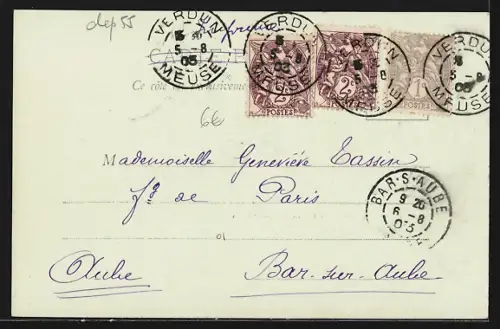 AK Verdun, Meuse derrière la Rue de Rue, 1905