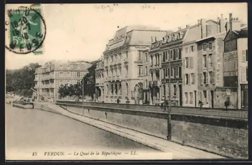 AK Verdun, Le Quai de la République