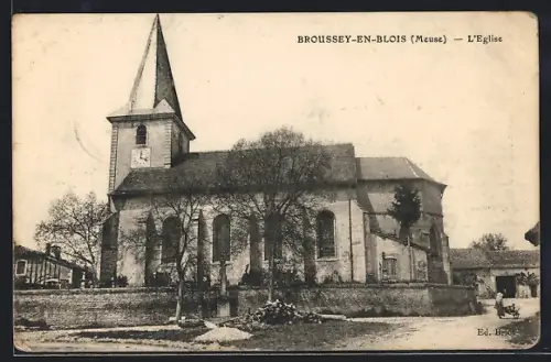 AK Broussey-en-Blois /Meuse, L`Église