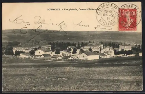 AK Commercy, Vue générale, Caserne d`Infanterie