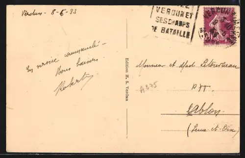 AK Verdun, Vue Panoramique et Place Chevert