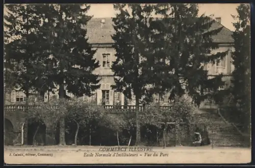AK Commercy, École Normale d`Instituteurs, Vue du Parc