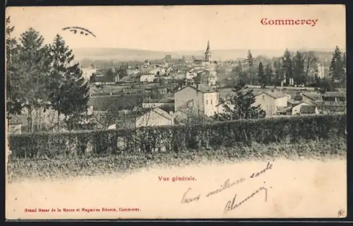 AK Commercy, Vue générale du village et paysage environnant