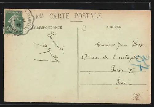 AK Chauvoncourt, Rue Principale avec bâtiments anciens et habitants