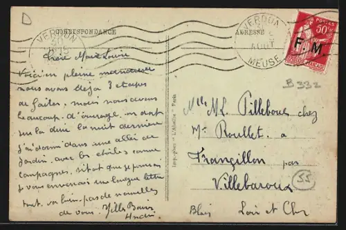 AK Chatillon-sous-les-Cotes /Meuse, Ruines et Reconstruction, 1922