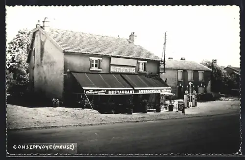 AK Consenvoye /Meuse, Restaurant et station-service sur la route principale
