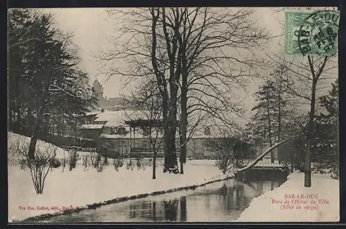 AK Bar-le-Duc, Parc de l`Hôtel de Ville, Effet de neige