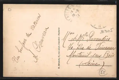 AK Beausée-sur-Aire /Meuse, Entrée du Pays, Le Pont sur l`Aire