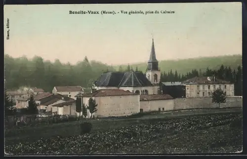AK Benoite-Vaux /Meuse, Vue générale, prise du Calvaire
