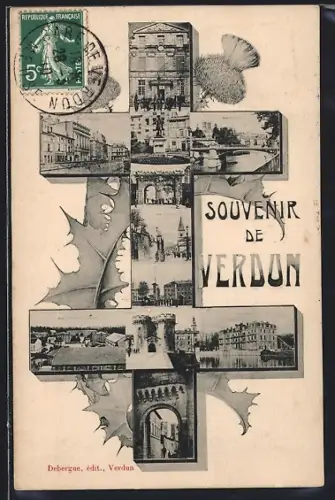 AK Verdun, Souvenir de Verdun