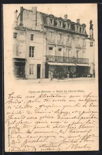 AK Ligny-en-Barrois, Hôtel du Cheval Blanc