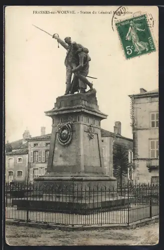 AK Fresnes-en-Woëvre, Statue du Général Margueritte