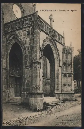 AK Ancerville, Portail de l`Église