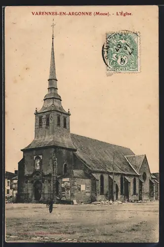 AK Varennes-en-Argonne /Meuse, L`église