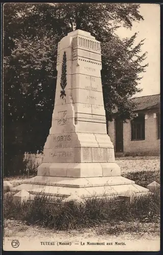 AK Tuteau /Meuse, Le Monument aux Morts