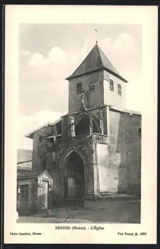 AK Resson /Meuse, L`Église