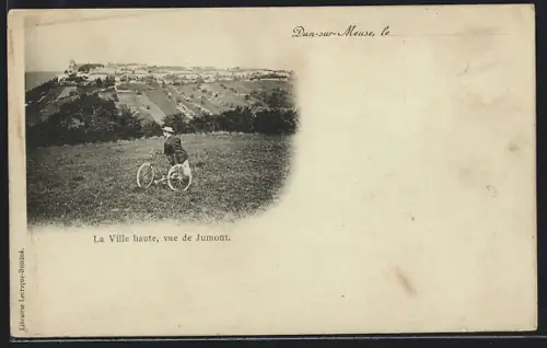 AK Dun-sur-Meuse, La Ville haute, vue de Jumont