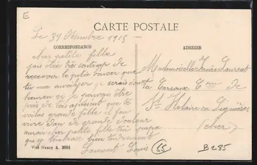 AK Dagonville /Meuse, Rue de l`Horloge avec église et bâtiments anciens