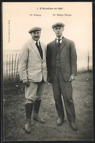 AK Piloten O`Berg und Wilbur Wright