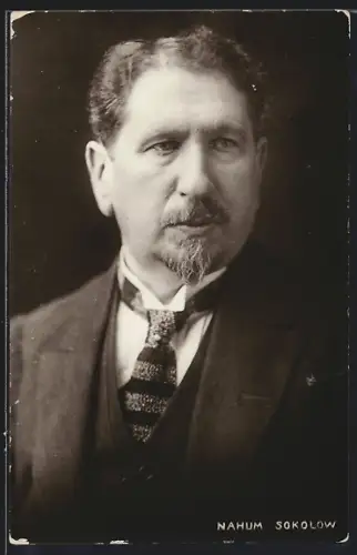 AK Schrifsteller und Zionist Nahum Sokolow
