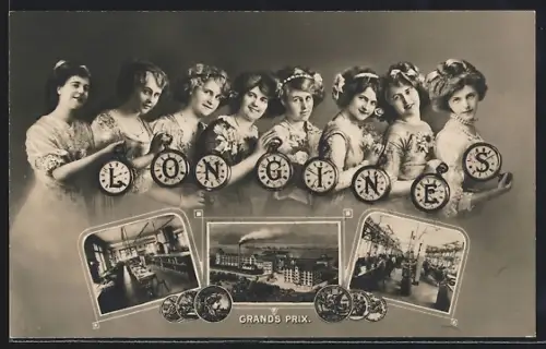 AK Reklame für Longines-Uhren