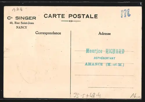AK Cie Singer, 7 rue Monge, Paris, Singer 15 K 71 électrique, C`est maman qui l`a faite, Nähmaschine