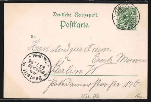 Lithographie Burg Kynast i. Riesengebirge, Restaurant M. Bischoff, Burgruine