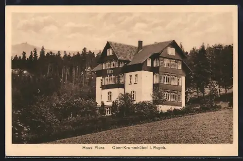 AK Ober-Krummhübel i. Rsgeb., Haus Flora