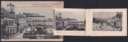 Leporello-AK Przemysl, Plac na Bramie, Rynek, Zasanie, Most 3. Maja