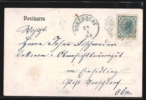 AK Hörsching /O.-Ö., Franz Höllersberger`s Gasthaus