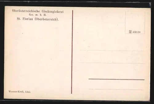 AK St. Florian, Österreichische Glockengiesserei aus der Vogelschau